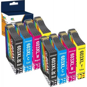 Cartouches d'encre pour Encre Epson 603XL Compatible pour Epson Expression Home XP-3100 XP-4100 XP-2100 XP-2105 XP-3105 XP-4105 (2 Noires / 2 Cyan / 2 Magenta / 2 Jaune,Paquet de 8) - Neuf