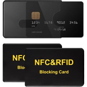 asas-Lot De 3 Pièces Etui Protection Carte Bancaire,Bloqueur Rfid Et Nfc Etui Carte Bancaire Anti Piratage,Porte Carte Bancaire Sans Contact Pour Carte De Crédit,Carte Bleue Et Cartes D'Identité - Neuf