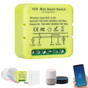 1 unité interrupteur wifi smart life,module interrupteur connecté encastre,smart switch bluetooth,interrupteur intelligent 2 voies,Compatible avec Tuya Smart APP,Alexa et Google Home - Neuf