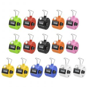 Clicker Contre 16 Pcs &Agrave; 4 Chiffres De Pointage Cliquez Sur Terrain De Compteur Pour Le Coaching &Agrave; Tricoter Golf P&ecirc;che Multicolore De Poche - Neuf