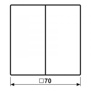 KNX LS990 S&eacute;rie Double Interrupteur Noir Graphite - LS102SWM - Neuf