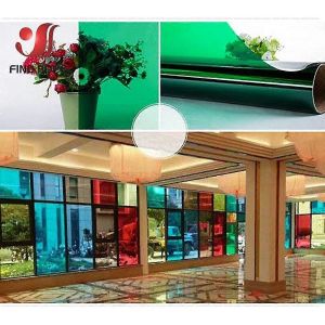 Film de fenetre transparent multicolore teinte solaire autocollant decor vitrail vinyle rouleau bricolage a4 20/40*120cm - Neuf