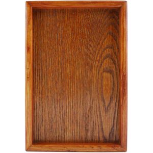 Checarzhn--No1-Assiette De Plateau De Service En Bois, Assiettes À Steak, Petit Plateau En Bois Rectangulaire Naturel Solide Pour L'apéritif De Fromage De Fête De Nourriture(22 * 15cm) - Neuf