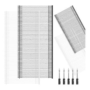 Mini Stitchgun Attacheners,2400pcs Fixer Tagginggun Barbs Attachments Avec 5 Aiguilles Extra Fines (Noir / Blanc,2 Pouces) - Neuf