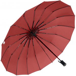 ERSHI-Parapluie de poche 16 pièces avec ouverture manuelle, rouge foncé, 98 cm, Parapluie de poche avec ouverture manuelle[2262] - Neuf