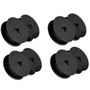 4Pcs GR4 Typewriter Ribbon Typewriter Ribbon Twin Spool Replacement compatible avec Lettera Typewriter (Noir) - Neuf