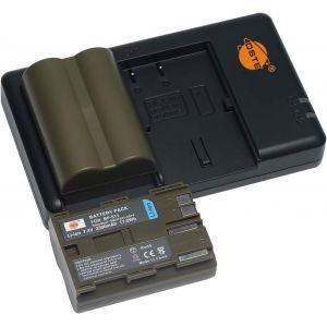 BP-511 511A Lot de 2 batteries de rechange rechargeables et double chargeur compatibles avec Canon EOS 5D 10D 30D 40D 50D Rebel 1D D60 300D D30 Kiss Powershot G5 Pro 1 G2 G3 G6 G1 Pro90 DM-MVX1i etc - Neuf