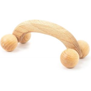 Accessories Masseur Rouleau De Massage Appareil Dos &Eacute;paule Cou Jambes Corps Musculaire Bois Boule 18 X 7 X 6 Cm - Neuf