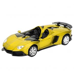 Voiture miniature portable 1:32 VB32303 pour Lamborghini Evanta, jouet pour enfants de plus de 3 ans, jaune - Neuf