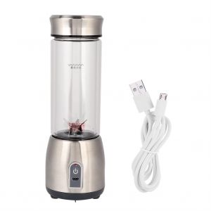 HJLIAN Extracteur de jus portable rechargeable par USB, mixeur, 380-400 ml, pour jus et milkshakes - Neuf