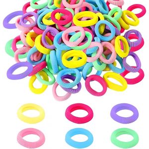 300 Élastiques À Cheveux Pour Enfants, 3cm Femme Elastique Liens De Cheveux Fille Bande Elastique Cheveux Élastiques Cravates Bandes Pour Cheveux Pour Bébé Enfants Filles - Neuf