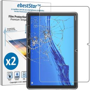 LORANKA-- Verre Tremp&eacute; x2 pour Huawei MediaPad T5 10.1, Vitre Protection, Film Anti Casse, Anti Rayures, Sans bulles - Neuf