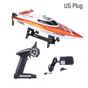 Bateau Rc Hors-Bord A Refroidissement Par Eau, 2,4 Ghz, Vitesse De Pointe De 30 Km/H (Prise Americaine Rouge) - Neuf