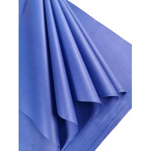 Lot De 25 Grandes Feuilles De Papier De Soie Bleu Sans Acide - Idéal Pour L'emballage Cadeau, Le Rangement, L'archivage Et Le Déchiquetage - 70 X 50 Cm - Neuf