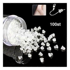 Blocage D'oreilles,Anti-Chute,Bricolage,Universel,Anti-Chute,Embouts En Silicone De Haute Qualité,Clous D'oreille,Boucles D'oreilles,Boucles D'oreille,Bouchon Arrière Serré - Neuf