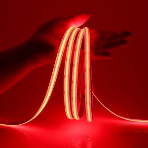 6m Ruban Led Cob 12v 6000k Blanc Froid Ip65 &Eacute;tanche 320leds/M, Cri 93+ Sans Point 8mm Autocollante Recoupable Bande Led Pour Chambre, Armoires, Camion (Sans Alimentation) - Neuf