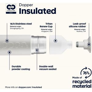Insulated Bouteille Isotherme 350ml, 580ml, 1l - 12h De Boisson Chaude, 24h De Boisson Froide - La Gourde Acier Inoxyable D'eau, Th&eacute;, Caf&eacute; - Neuf