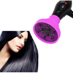 KALANKA-Diffuseur Sèche Cheveux Universel, Silicone Pliable Cheveux Sèche-cheveux Diffuseur, Couverture Universelle Pour SèChe-Cheveux, Outil Coiffure Pour Salon Coiffure Pour SèChe-Cheveux (Pourpre) - Neuf