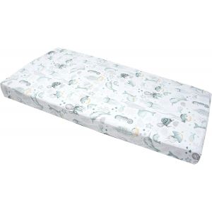 Kalanka-Drap Housse 60x120 Lit Bebe Matelas Enfant Bébé - 100% Coton Fitted Draps Lit Pour Baby Bed Cover Sheets Matela Literie Mattress Couette (Océan) - Neuf