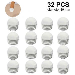 32 pièces Bouchons de tuyau,Capuchon d'extrémité rond,Tuyau,Bouchons lamellaires - Neuf