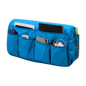 Sac de rangement pour accoudoir de canap&eacute; inclinable bleu - Neuf
