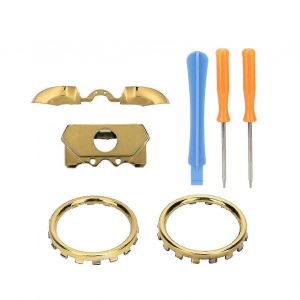 Pour XBOX ONE ELITE Version LB / RB Anneau d'accent de manette Kit (galvanoplastie dor&eacute;e) - Neuf