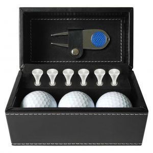 Coffret Cadeau D'accessoires De Golf Avec Porte-Balle, Porte-Tee, Pince A Chapeau, Coffret Cadeau Pour Golfeur - Neuf
