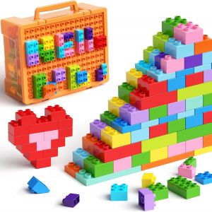 Blocs De Construction Pour Enfants En Bas &Acirc;ge, 97 Blocs De Construction Classiques Color&eacute;s, Jouets &Eacute;ducatifs Pour Les Enfants En Bas &Acirc;ge De 3+ - Neuf