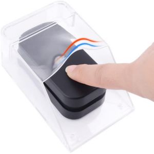 KALANKA-Couvercle &Eacute;tanche pour Bouton de Sonnette, Housse de Protection Transparente, sans Fil, Support Mural, Protection Sonnette Exterieur Pluie, Coque &Eacute;tanche pour Contr&ocirc;le D'acc&egrave;s de Porte - Neuf