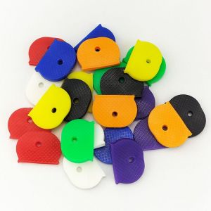¿Demi-Cercles¿Pack De 32 Étiquettes De Capuchon De Clé En 8 Couleurs Assorties Couvercles D'étiquettes De Codage D'identification De Clé En Plastique Pour Clés De Maison Plates Standard, - Neuf