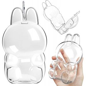 Trust-Étui De Acrylique Transparent Pour Figurines Boîte Mystère, Vitrine En Protection Pour Labubu Avec Chaîne En Métal, Couvercle Anti-Poussière Et Anti-Rayures Pour Mini-Poupées De Collection (Sit - Neuf
