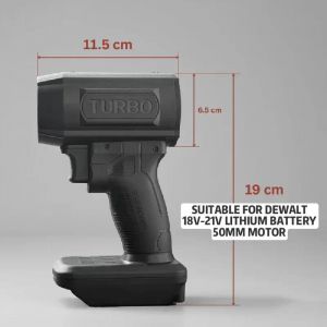 Souffleur d'air violent pour voiture,puissant ventilateur à Jet Turbo portatif,haute vitesse 50mm,moteur sans balais,poussée 1300g,pistolet à Air pour lavage de voiture,outils de séchage--EWALT - Neuf