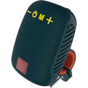 Haut-Parleur Pour Vélo, Étanche Ipx5, Rechargeable Par Usb, Radio Fm, Haut-Parleur De Guidon Portable Avec Emplacement Pour Carte Mémoire, Pour Le Cyclisme (Paon Bleu) - Neuf