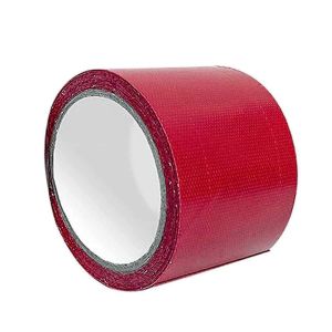 Ruban de réparation de bâche (rouge), 8 x 500 cm, universel, étanche, pour auvent de camping-car, bâche et tente de serre - aqwg - Neuf
