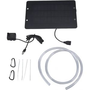 meimie-Fontaine À Énergie Solaire,Fontaine À D'O Aux,Interface Usb Avec Pompe À Eau 6V 10W,Pompe Solaire,Pour D'O Aux De Patio,Piscine De Jardin Et Bassin - Neuf