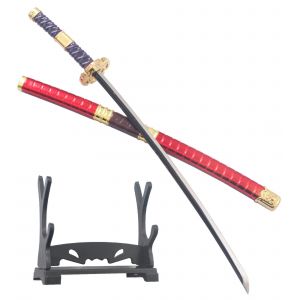 One Piece Coupe Papier Kitetsu Katana Zoro Epee Ouvre Lettre + Fourreau + Presentoir D&eacute;coration - Neuf