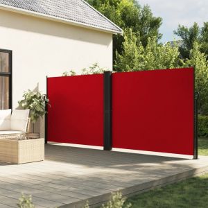 Vidaxl Auvent Lat&eacute;ral R&eacute;tractable Rouge 180x1200 Cm - Neuf