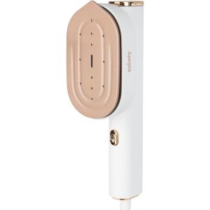 MEVRONISSHOP-Proficare, Fer &agrave; repasser de voyage et d&eacute;froisseur vapeur 2 en 1 PC-DG3124, 1300W, semelle c&eacute;ramique Superglide, r&eacute;servoir 80ml, temps de chauffe 30s, vapeur constante 20g/min, c&acirc;ble 1,9 - Neuf