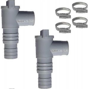 Vanne d'entretien/d'arrêt pour piscines avec raccord de tuyau de 32 mm - Neuf