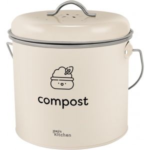 KALANKA-Bac &agrave; Compost 3,5 l u2013 Compost de Cuisine Compact filtres &agrave; Charbon u2013 Bac de compostage int&eacute;rieur en Acier galvanis&eacute; u2013 Solution de Recyclage Alimentaire inodore u2013 Id&eacute;al Les - Neuf