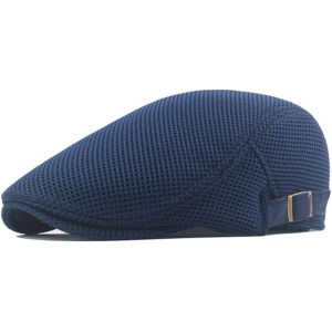 Kalanka-Casquettes Plate Pour Homme, Chapeau D'été En Maille Respirante Vintage Gatsby Casquette De Bérets, Beret Réglable Ivy Hat Hommes Ou Femmes, Gavroche Newsboy Flat Cap Ete - Neuf