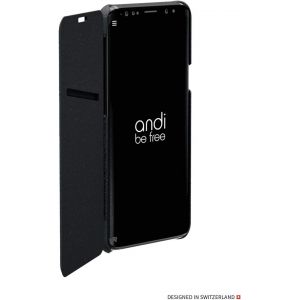 Kal-Qi Etui De Protection Avec Fonction De Charge En Cuir Noir Pour Samsung - Samsung Galaxy S9 Plus - Neuf