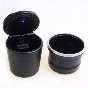 Pièces Cendrier De Voiture Porte-Cendres Coupe-Vent Noir Détachable 2 en 1 Portable Cigarette De Voiture Sans Cendrier Porte-Cendrier - Neuf