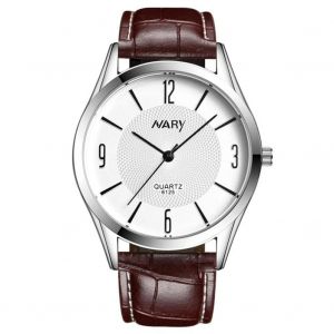 Nary &Eacute;tanche &Agrave; L'eau Double Cercle Cadran Pu Bracelet Couple Montre (Blanc Pour M&acirc;le) - Neuf