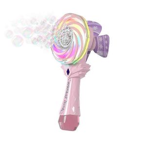Baguettes &Agrave; Bulles Pour Enfants De 4 &Agrave; 8 Ans : Moulin &Agrave; Vent Lumineux, Machine &Agrave; Bulles Automatique Rechargeable Avec 2 Solutions &Agrave; Bulles, Jouets D'anniversaire Pour Tout-Petits - Neuf