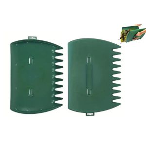 2 r&acirc;teaux &agrave; main pour ramasser facilement les feuilles et nettoyer le jardin - Neuf