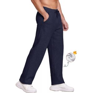 Ulteronixshop-Pantalon De Jogging En Polaire Pour Homme Pantalon De Sport Long En Coton Pantalon De Sport Droit Avec Cordon De Serrage Pantalon De Jogging Avec Poches - Neuf