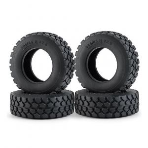 4pcs pneus tout-terrain en caoutchouc pneus de roue épaissir s'élargir 30mm pour 1/14 tracteur camion RC voiture - Neuf