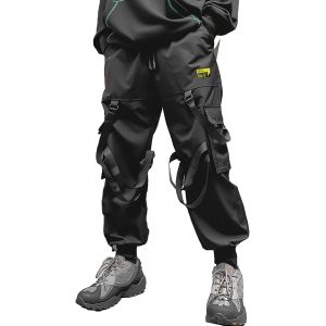 Ulteronixshop-Cyberpunk Techwear Pantalon Cargo Baggy Streetwear Japonais Pour Homme Pantalon D'ext&eacute;rieur Cool Tendance D&eacute;contract&eacute; Pour Homme - Neuf