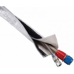 KALANKA-1M Bouclier Thermique en Tissu de Fibre de Verre, Gaine de Tuyau en Fil Isolé Tuyau Aluminisé et Tuyau Argenté Protection de Fil Barrière Gaine Thermique 20MM - Neuf